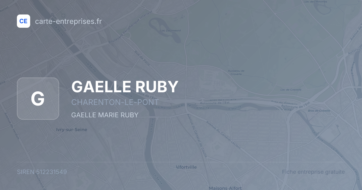 GAELLE RUBY — 512231549 — fiche entreprise