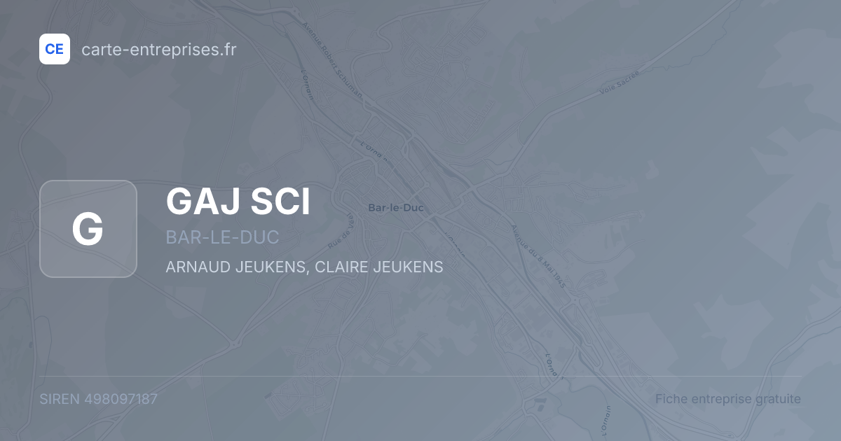 GAJ SCI — 498097187 — fiche entreprise