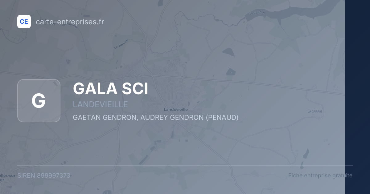 GALA SCI — 899997373 — fiche entreprise