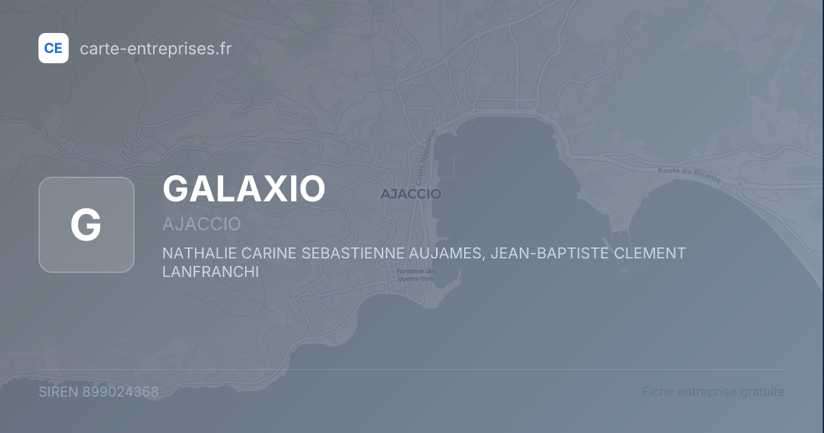 GALAXIO — 899024368 — fiche entreprise