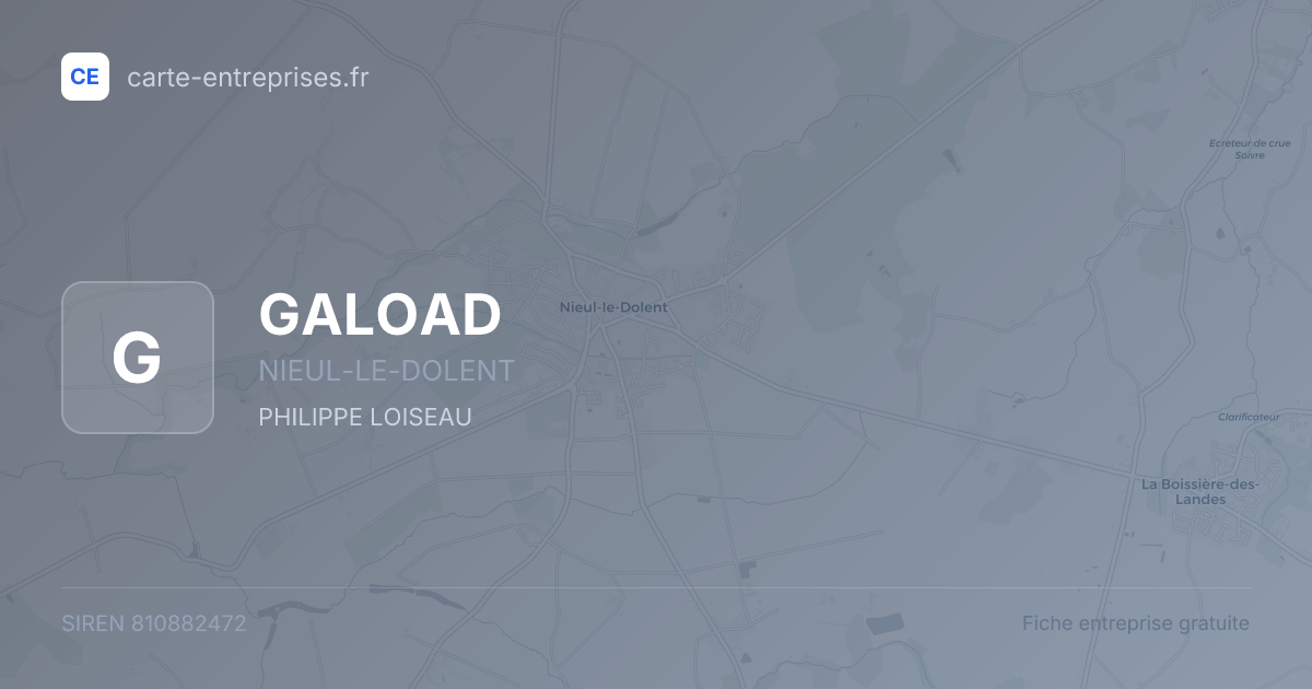 GALOAD — 810882472 — fiche entreprise