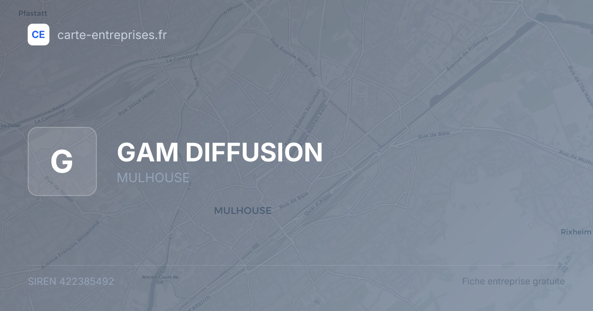 GAM DIFFUSION — 422385492 — fiche entreprise