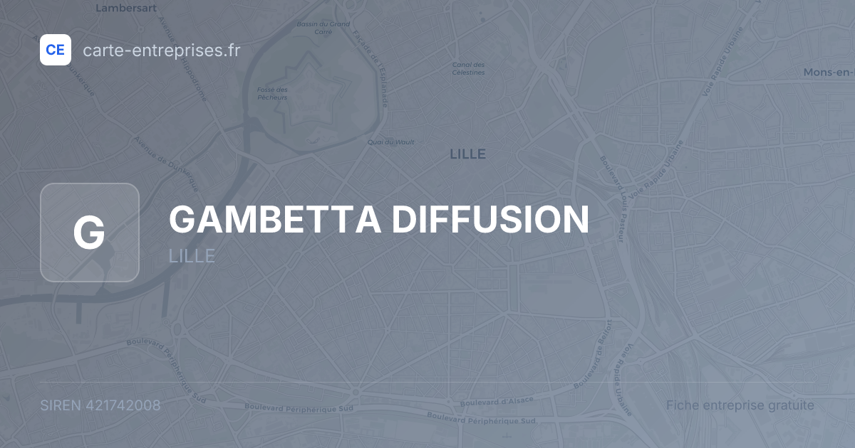 GAMBETTA DIFFUSION — 421742008 — fiche entreprise