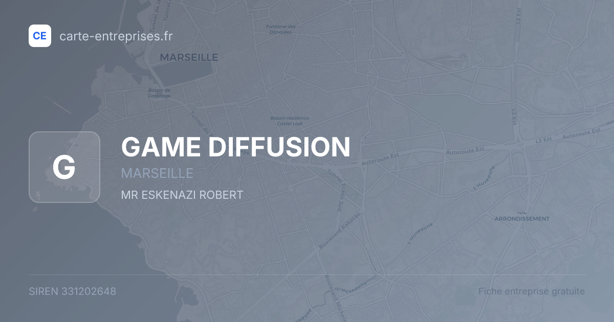 GAME DIFFUSION — 331202648 — fiche entreprise