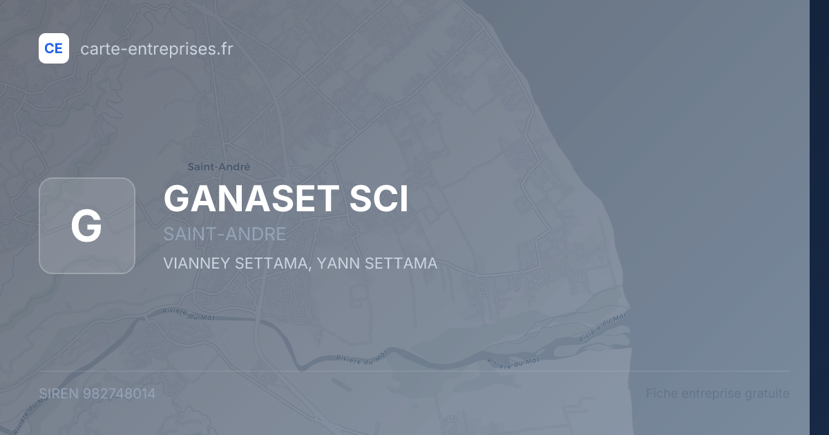 GANASET SCI — 982748014 — fiche entreprise