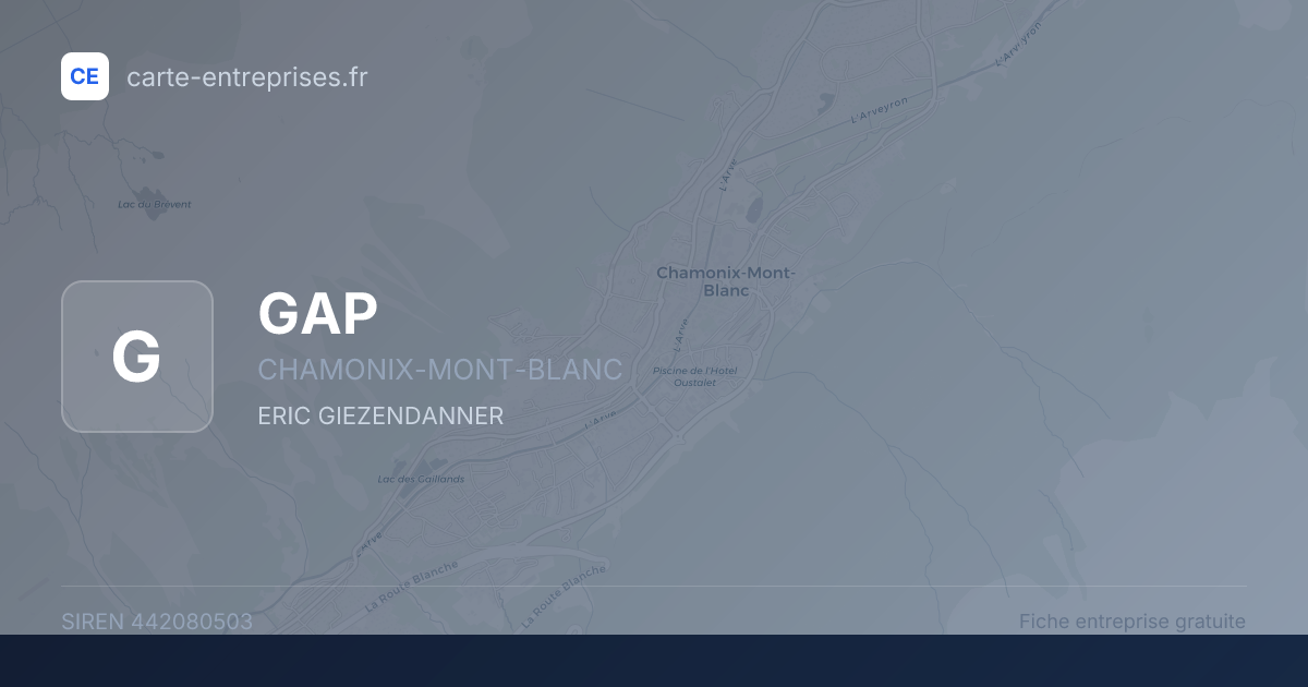 GAP — 442080503 — fiche entreprise