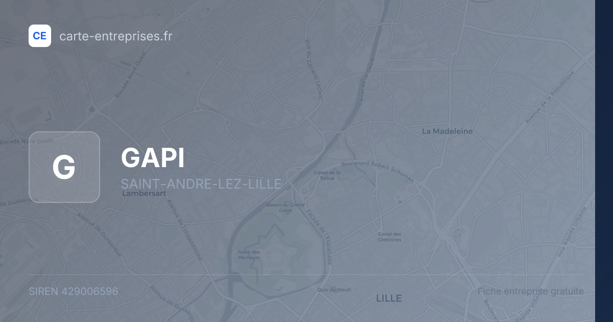 GAPI — 429006596 — fiche entreprise