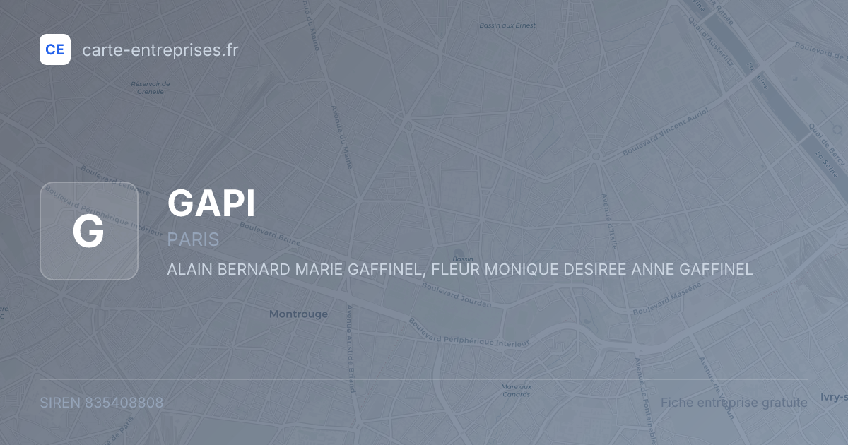 GAPI — 835408808 — fiche entreprise