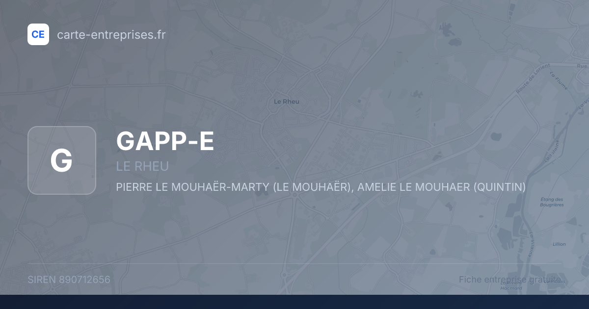 GAPP-E — 890712656 — fiche entreprise