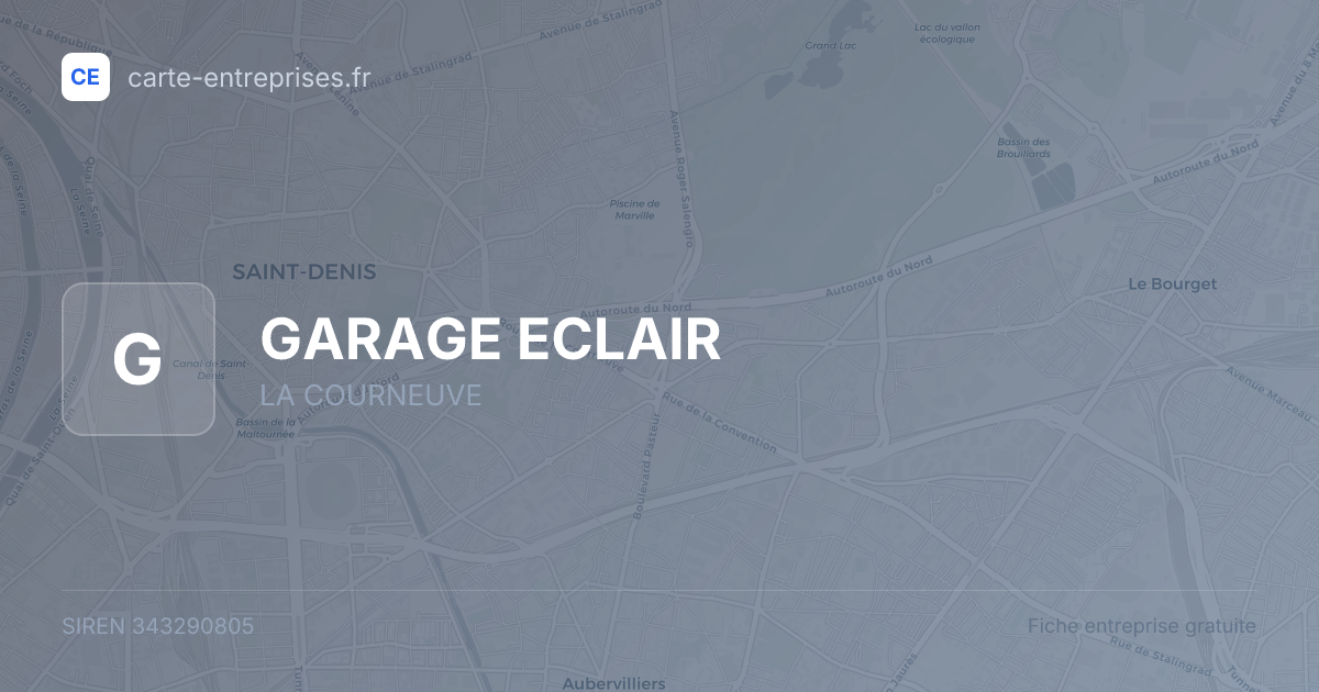 GARAGE ECLAIR — 343290805 — fiche entreprise