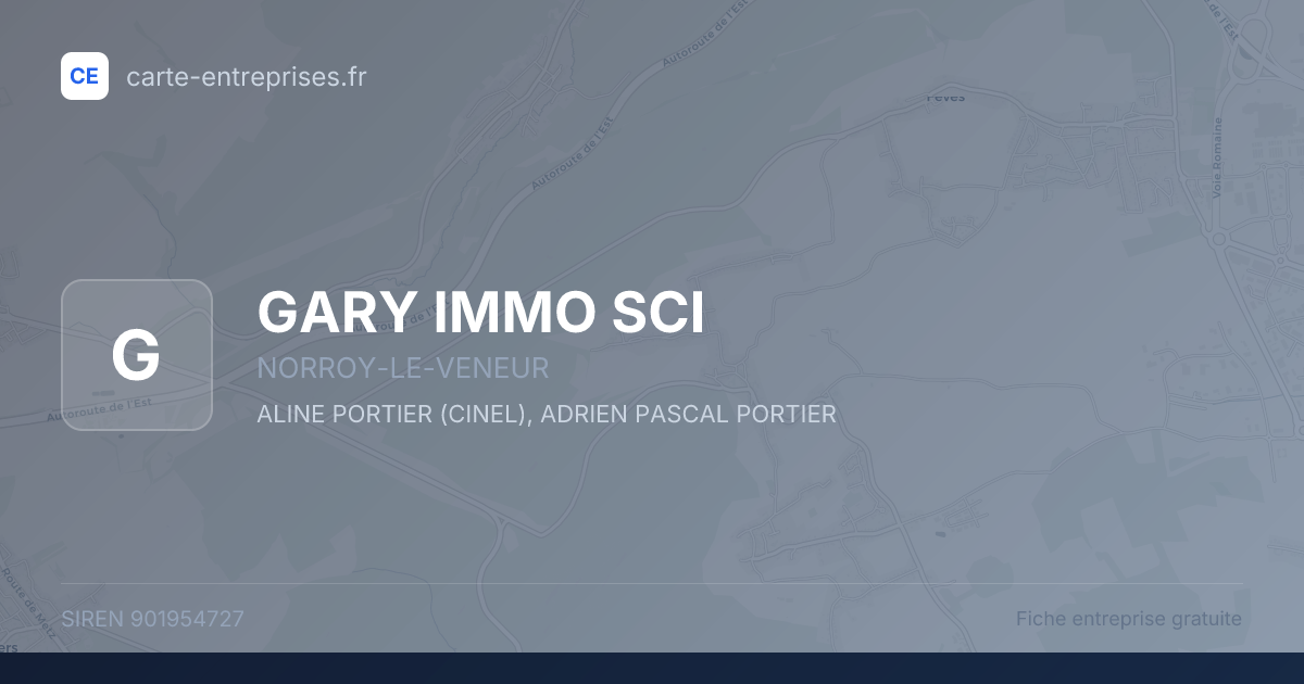 GARY IMMO SCI — 901954727 — fiche entreprise
