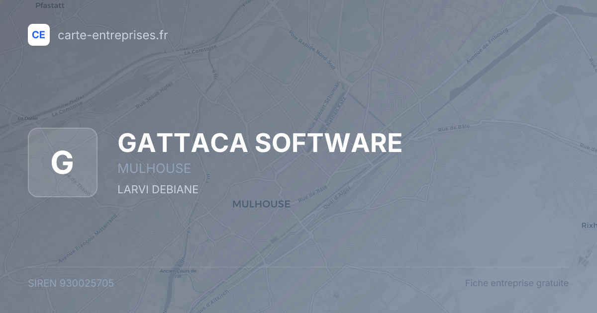 GATTACA SOFTWARE — 930025705 — fiche entreprise