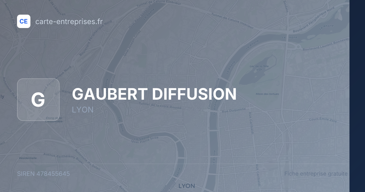 GAUBERT DIFFUSION — 478455645 — fiche entreprise