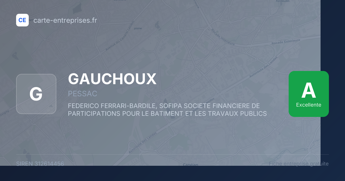 GAUCHOUX — 312614456 — fiche entreprise