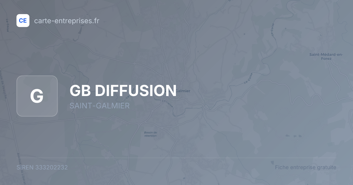 GB DIFFUSION — 333202232 — fiche entreprise