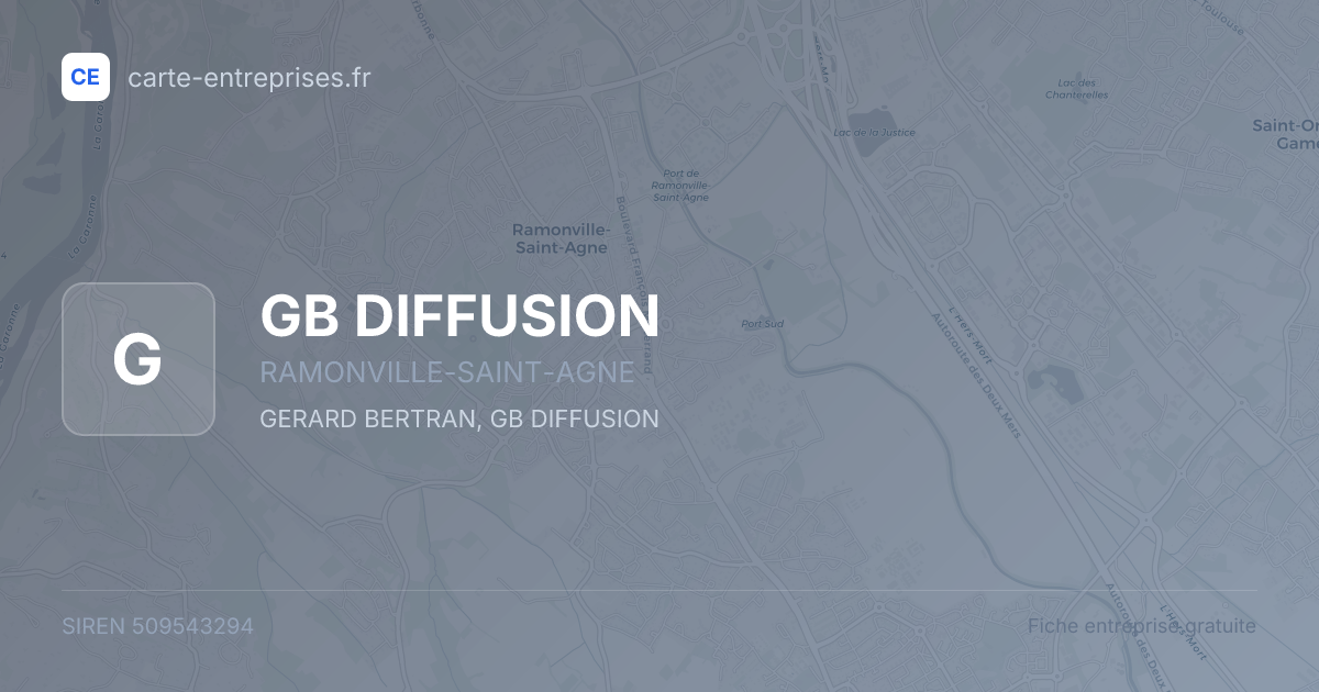 GB DIFFUSION — 509543294 — fiche entreprise