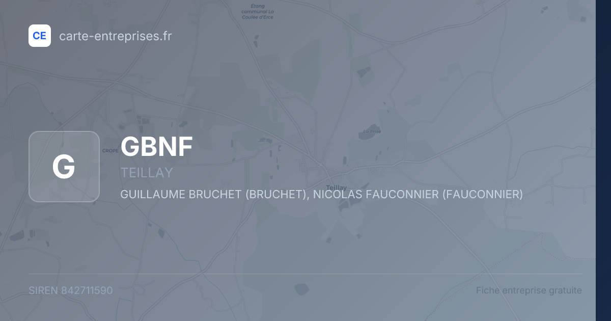 GBNF — 842711590 — fiche entreprise