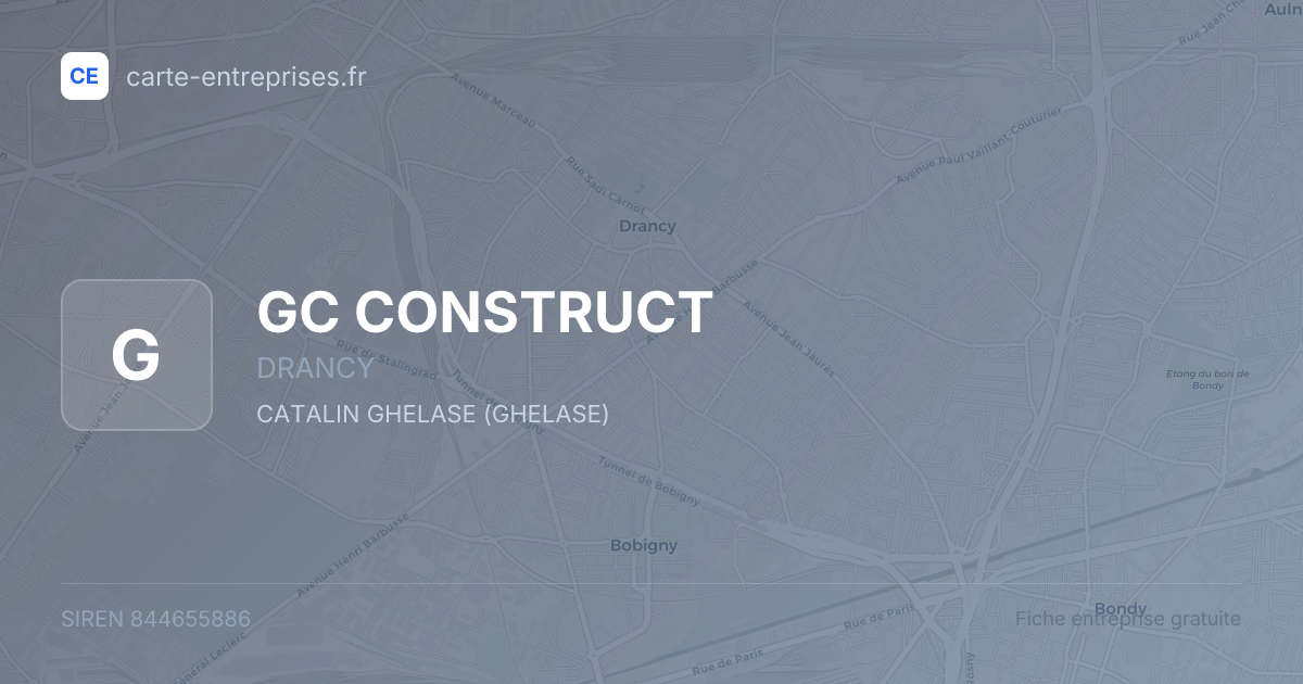 GC CONSTRUCT — 844655886 — fiche entreprise