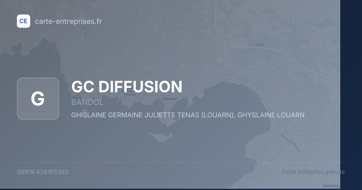 GC DIFFUSION — 428165393 — fiche entreprise
