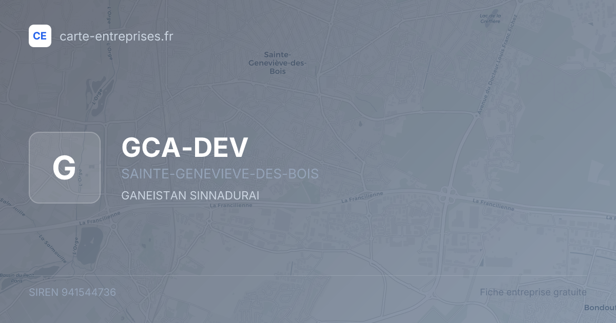 GCA-DEV — 941544736 — fiche entreprise