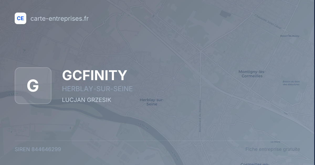 GCFINITY — 844646299 — fiche entreprise