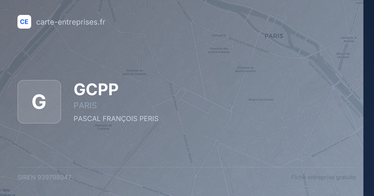 GCPP — 939798047 — fiche entreprise