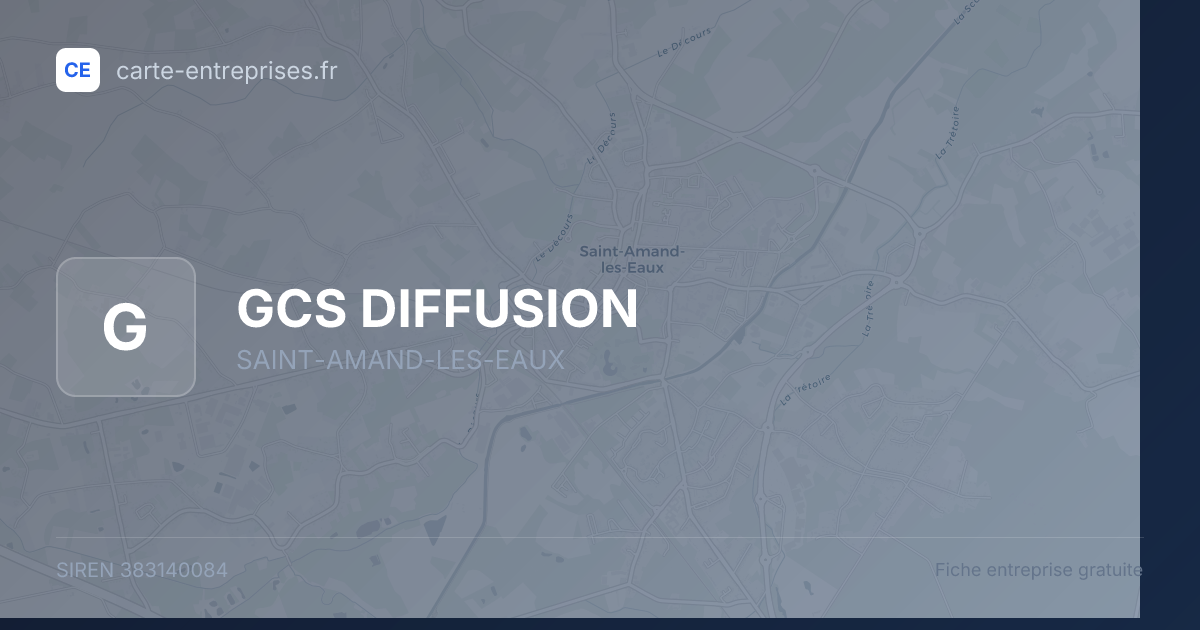 GCS DIFFUSION — 383140084 — fiche entreprise