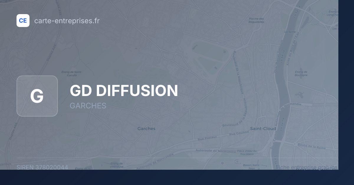GD DIFFUSION — 378020044 — fiche entreprise