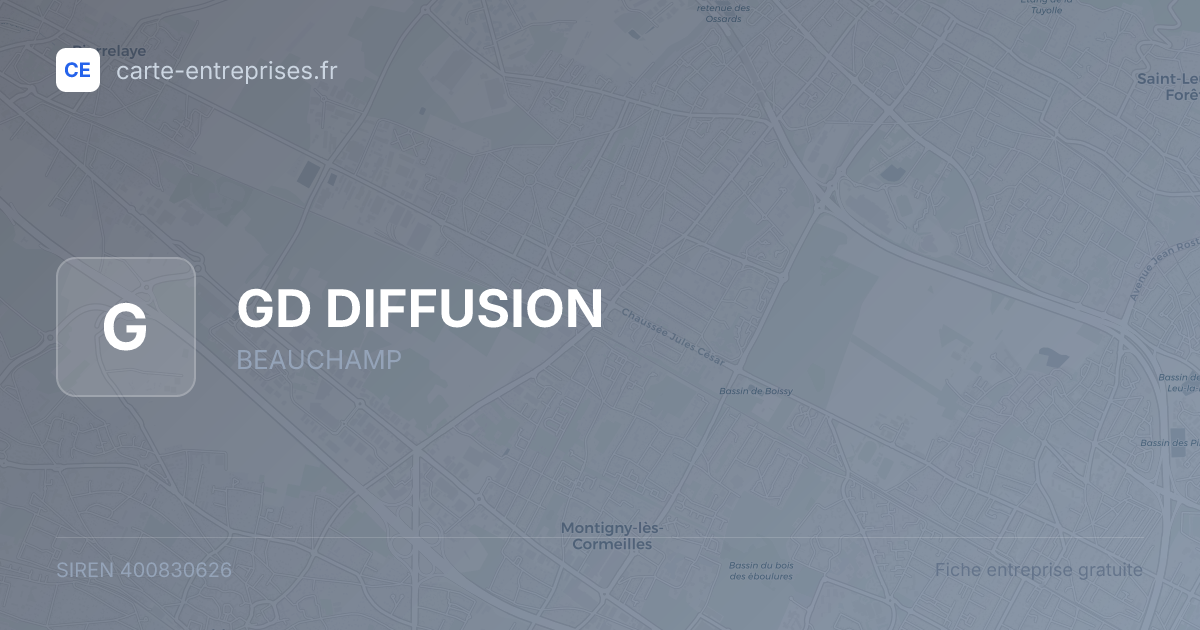 GD DIFFUSION — 400830626 — fiche entreprise
