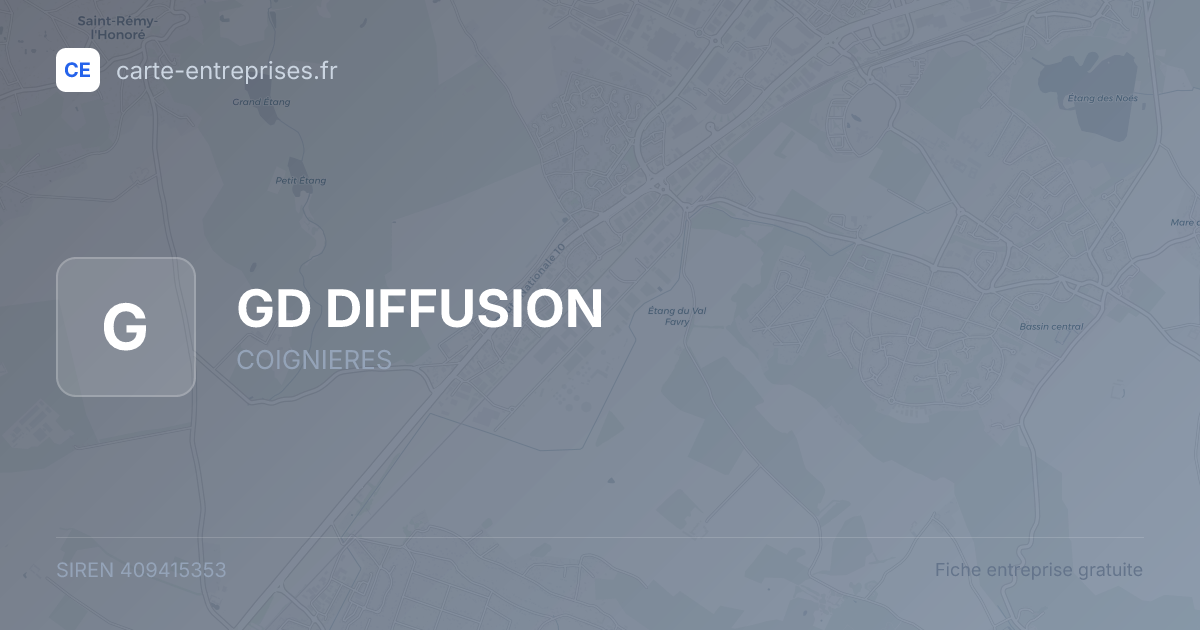 GD DIFFUSION — 409415353 — fiche entreprise