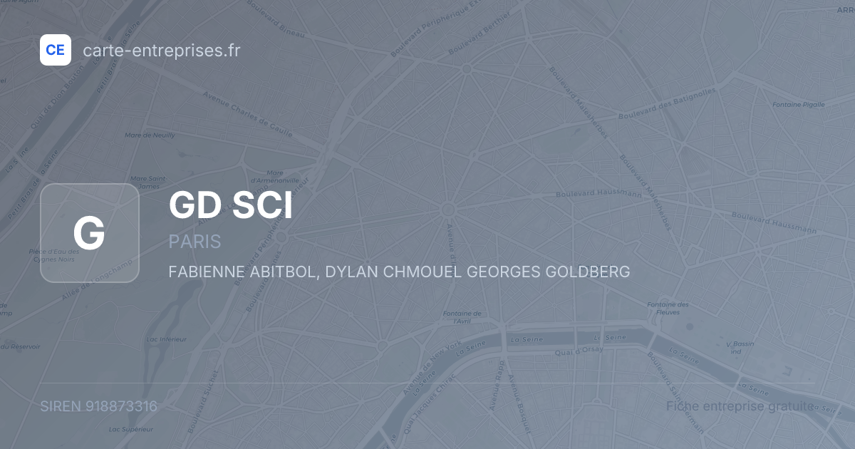 GD SCI — 918873316 — fiche entreprise
