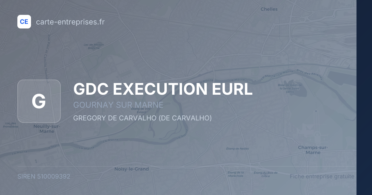 GDC EXECUTION EURL — 510009392 — fiche entreprise