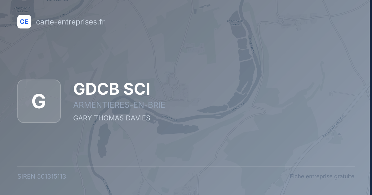 GDCB SCI — 501315113 — fiche entreprise
