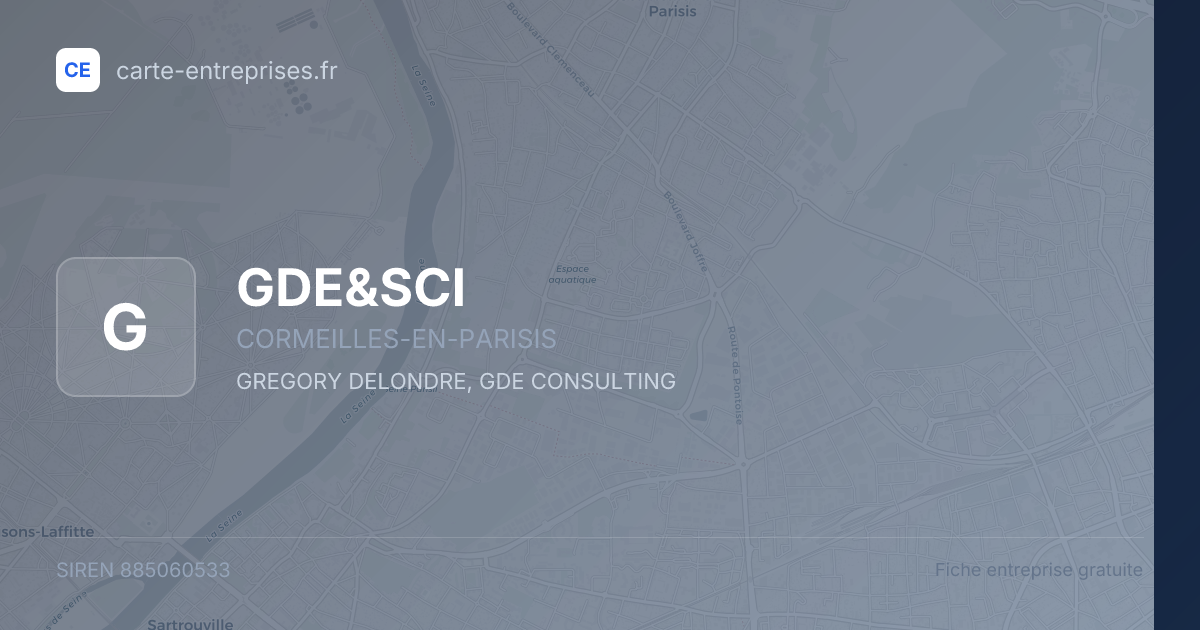 GDE&SCI — 885060533 — fiche entreprise