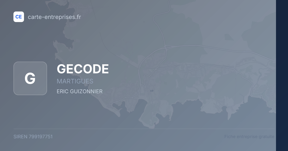 GECODE — 799197751 — fiche entreprise