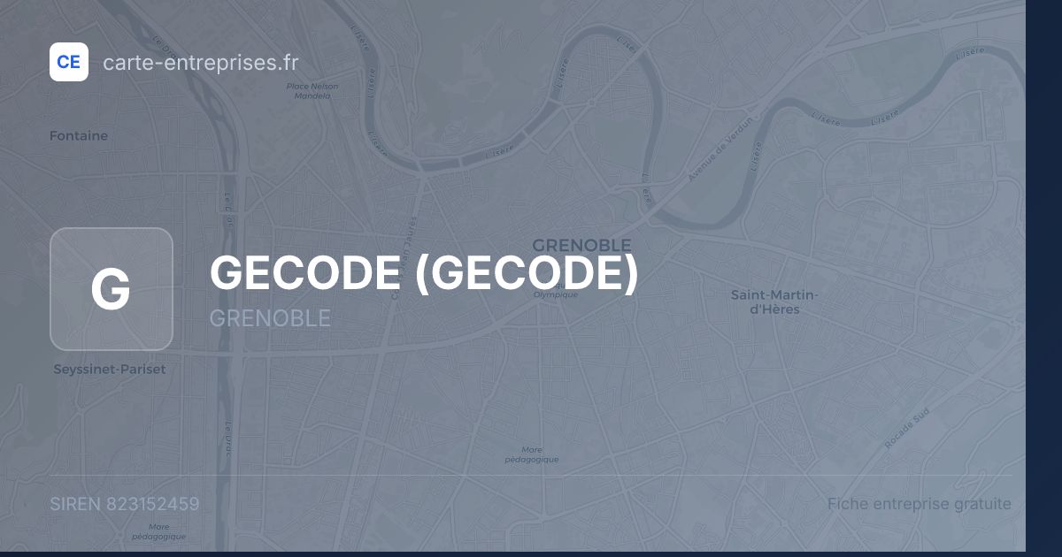 GECODE — 823152459 — fiche entreprise