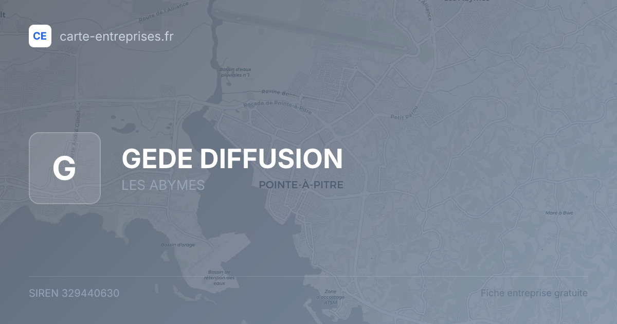 GEDE DIFFUSION — 329440630 — fiche entreprise