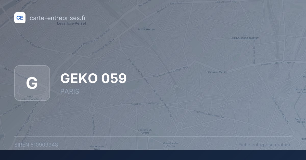 GEKO 059 — 510909948 — fiche entreprise