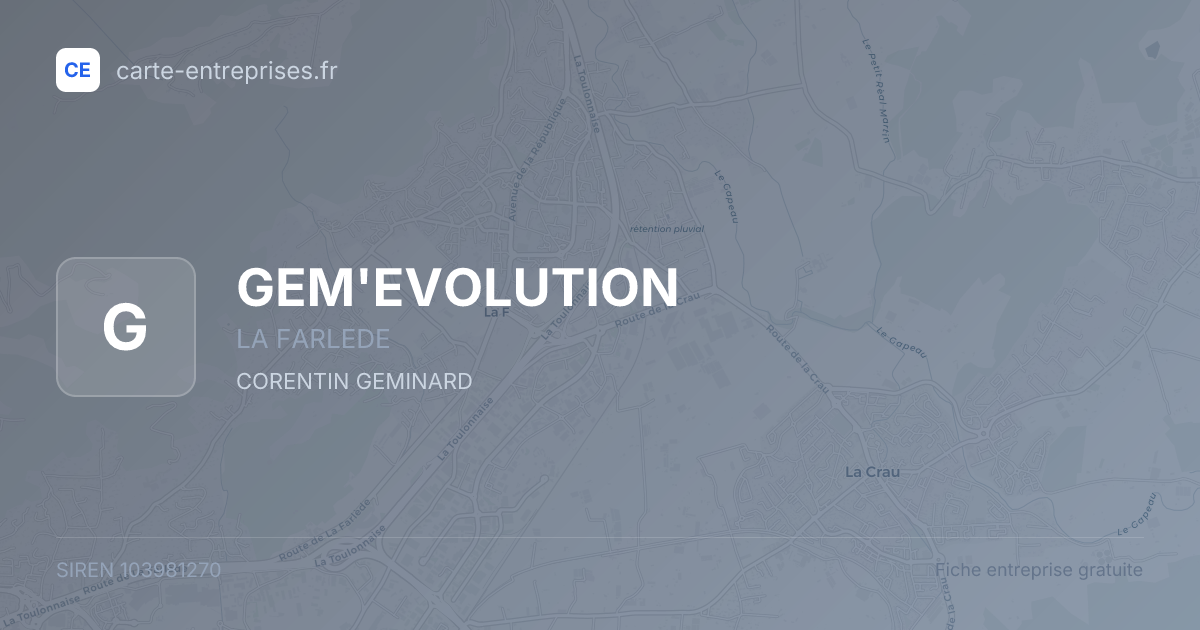 GEM'EVOLUTION — 103981270 — fiche entreprise