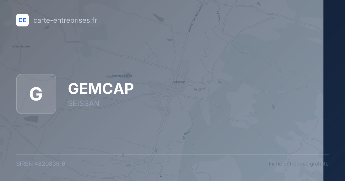 GEMCAP — 482083516 — fiche entreprise