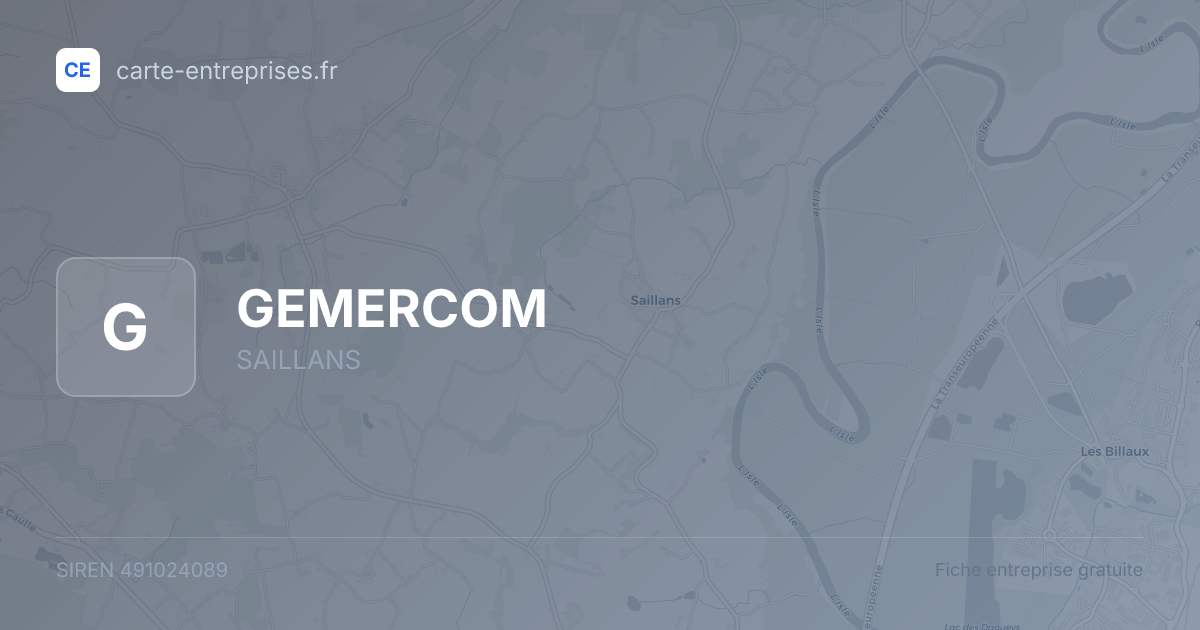 GEMERCOM — 491024089 — fiche entreprise