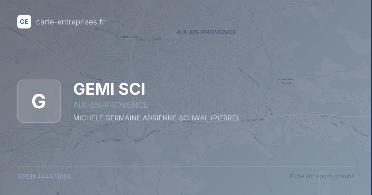 GEMI SCI — 444451884 — fiche entreprise