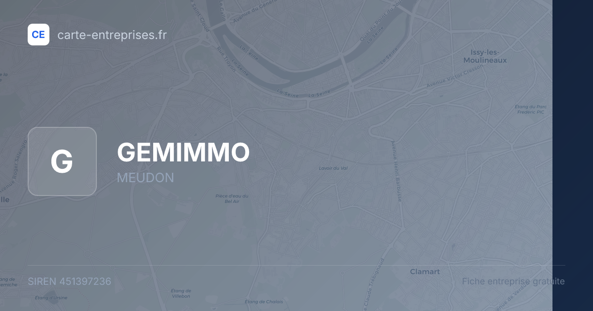GEMIMMO — 451397236 — fiche entreprise