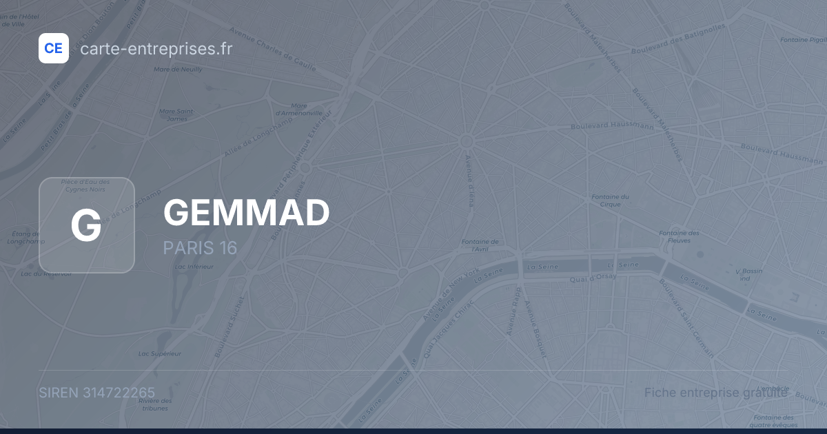 GEMMAD — 314722265 — fiche entreprise