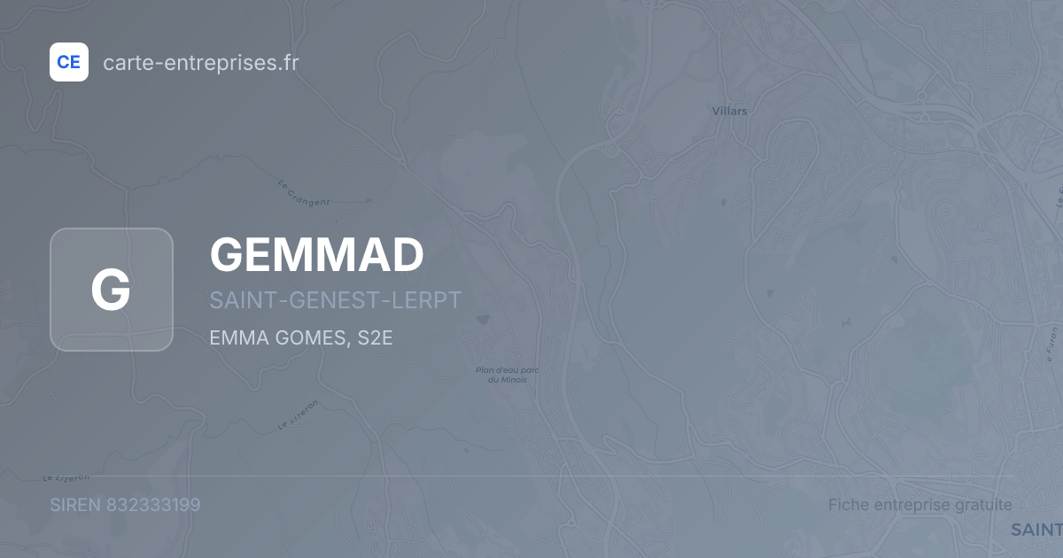 GEMMAD — 832333199 — fiche entreprise