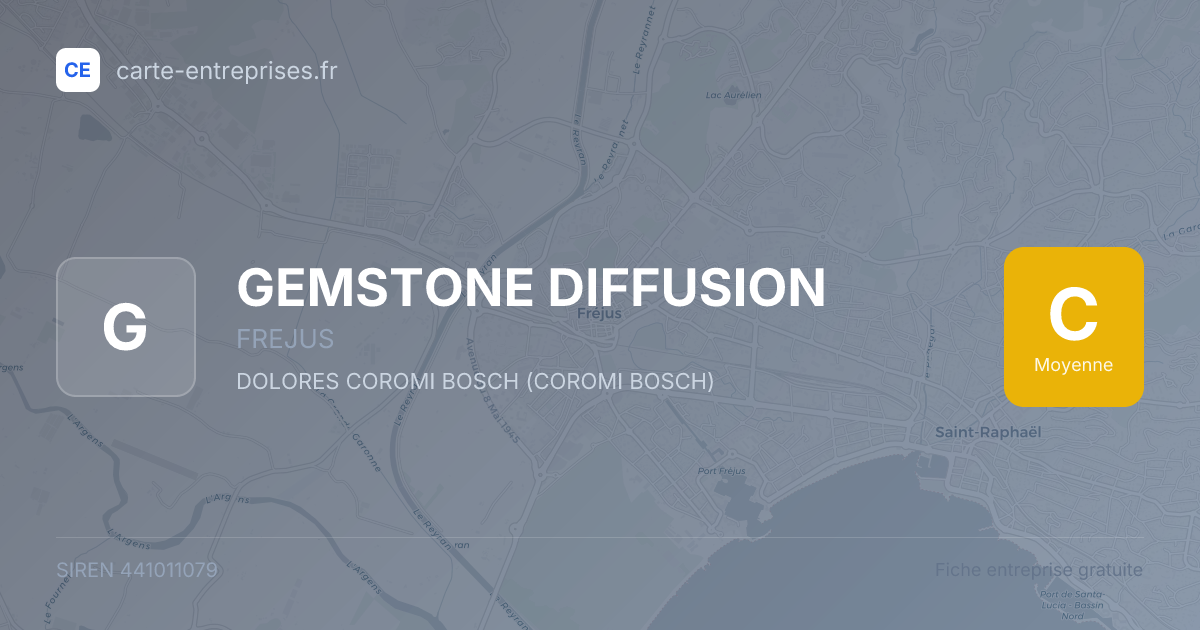 GEMSTONE DIFFUSION — 441011079 — fiche entreprise