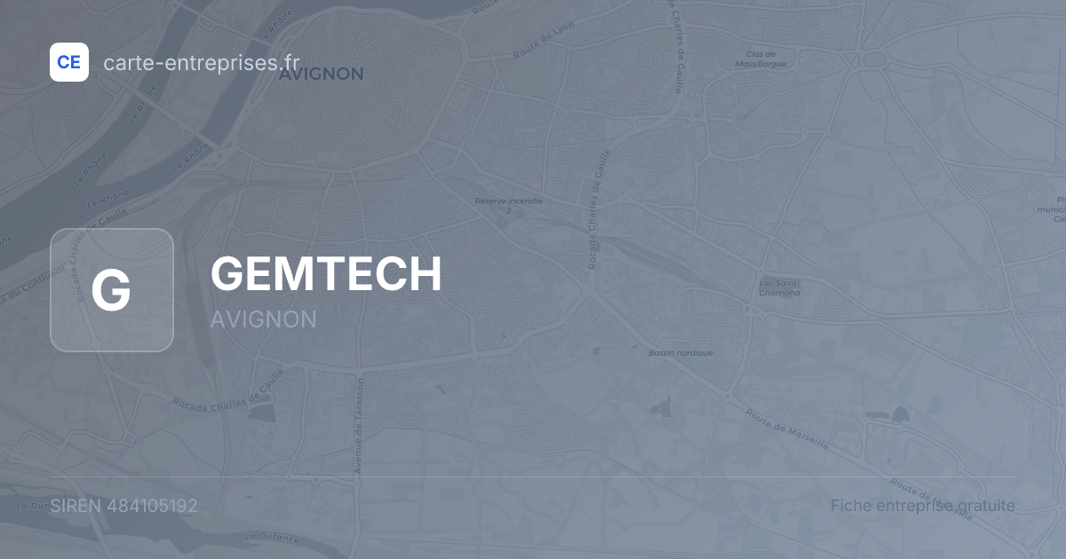 GEMTECH — 484105192 — fiche entreprise