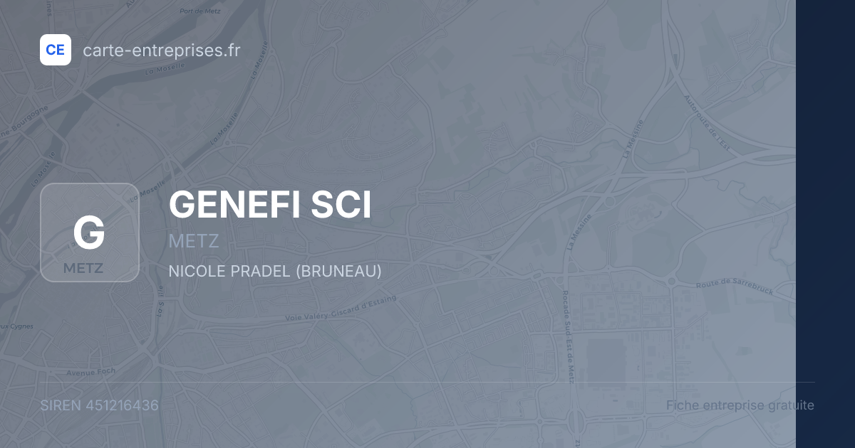 GENEFI SCI — 451216436 — fiche entreprise