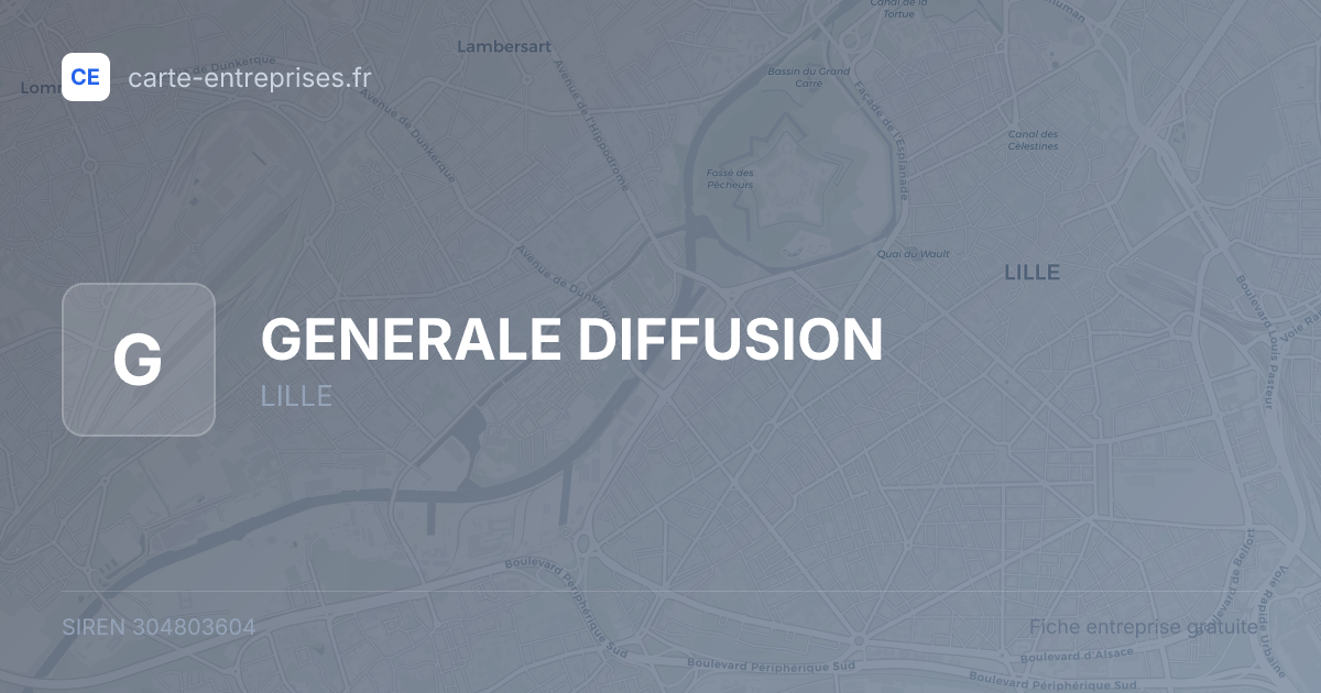 GENERALE DIFFUSION — 304803604 — fiche entreprise
