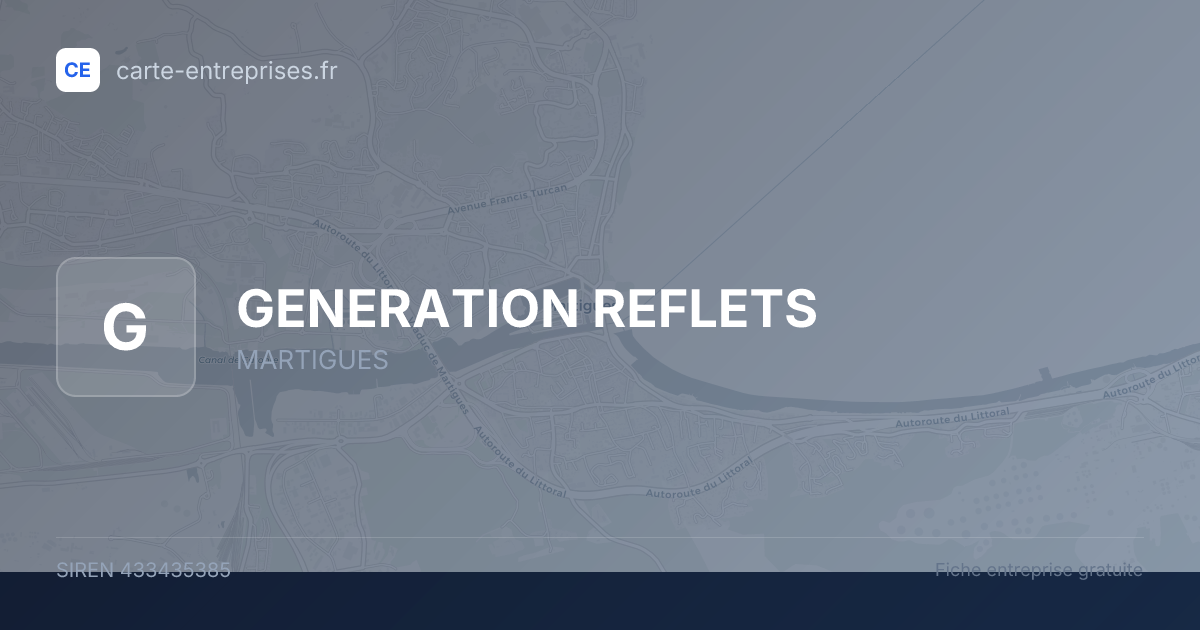 GENERATION REFLETS — 433435385 — fiche entreprise